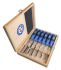 Chisel set 6 pcs blue wooden box