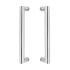 Door handles per pair straight-90 430x80x30 HoH 400 stainless steel