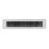 Draft excluder rectangle brushed stainless steel