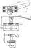 DX Casement fastener die-cast stainless steel finish right