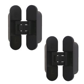 DX Invisible 3D hinge black 2pc -Colour black