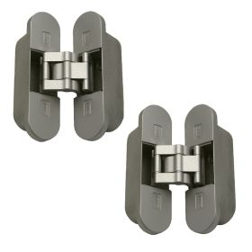 DX Invisible 3D hinge nickel plated 2pc -Color nickel plated