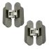 DX Invisible 3D hinge nickel plated 2pc