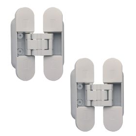 DX Invisible 3D hinge white 2pc -Colour White