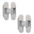 DX Invisible 3D hinge white 2pc