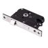 DX Safety mortise lock PC55 straight front plate stainless steel