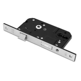 DX Safety mortise lock PC55 straight front plate stainless steel