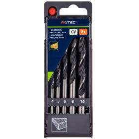 Lip & spur drill bit set, in PVC-cassette